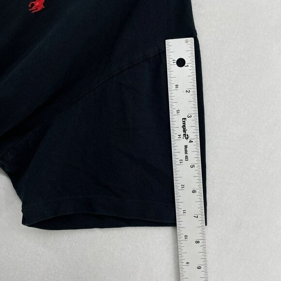 Polo Ralph Lauren T-Shirt Men’s Sz L Black V Neck Short Sleeve Embroidered Logo - Picture 5 of 10
